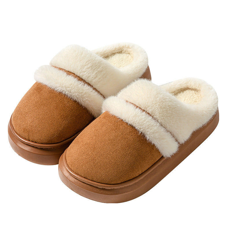 Cotton Slippers Women's Thick Bottom Non-slip Indoor Slippers