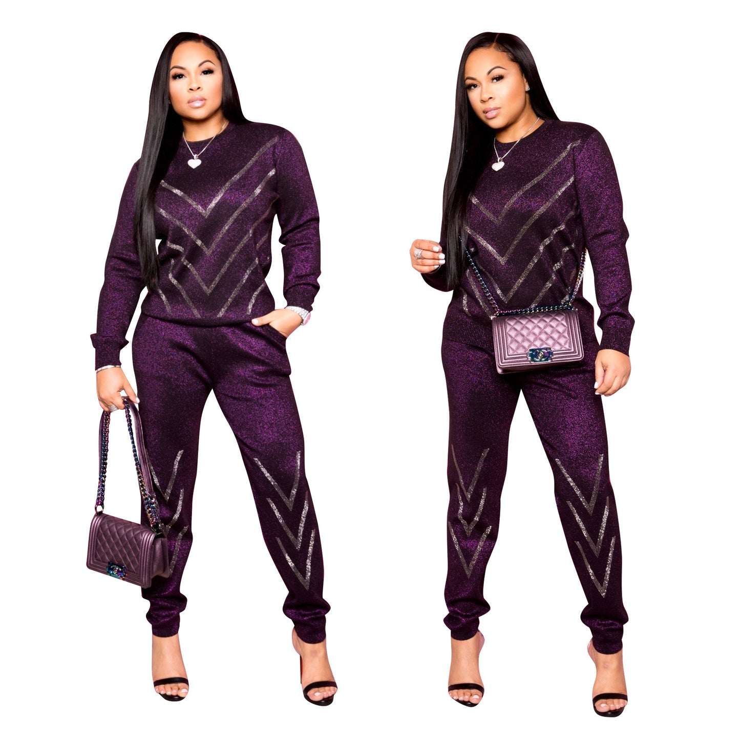 Women's casual 2 piece suit