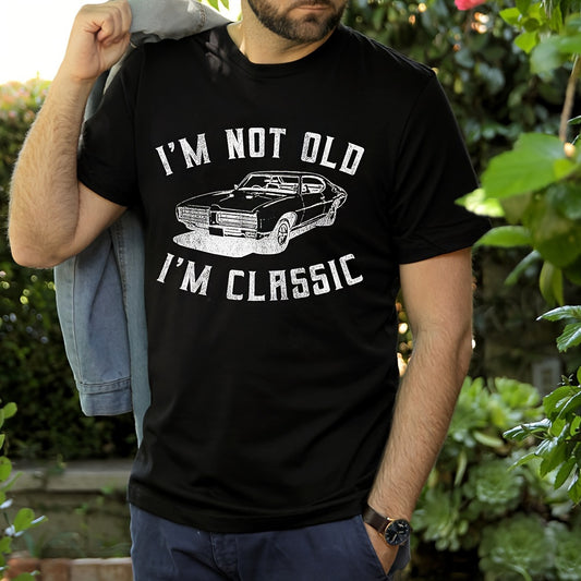 Vintage Car Sticker Short Sleeved T-Shirt