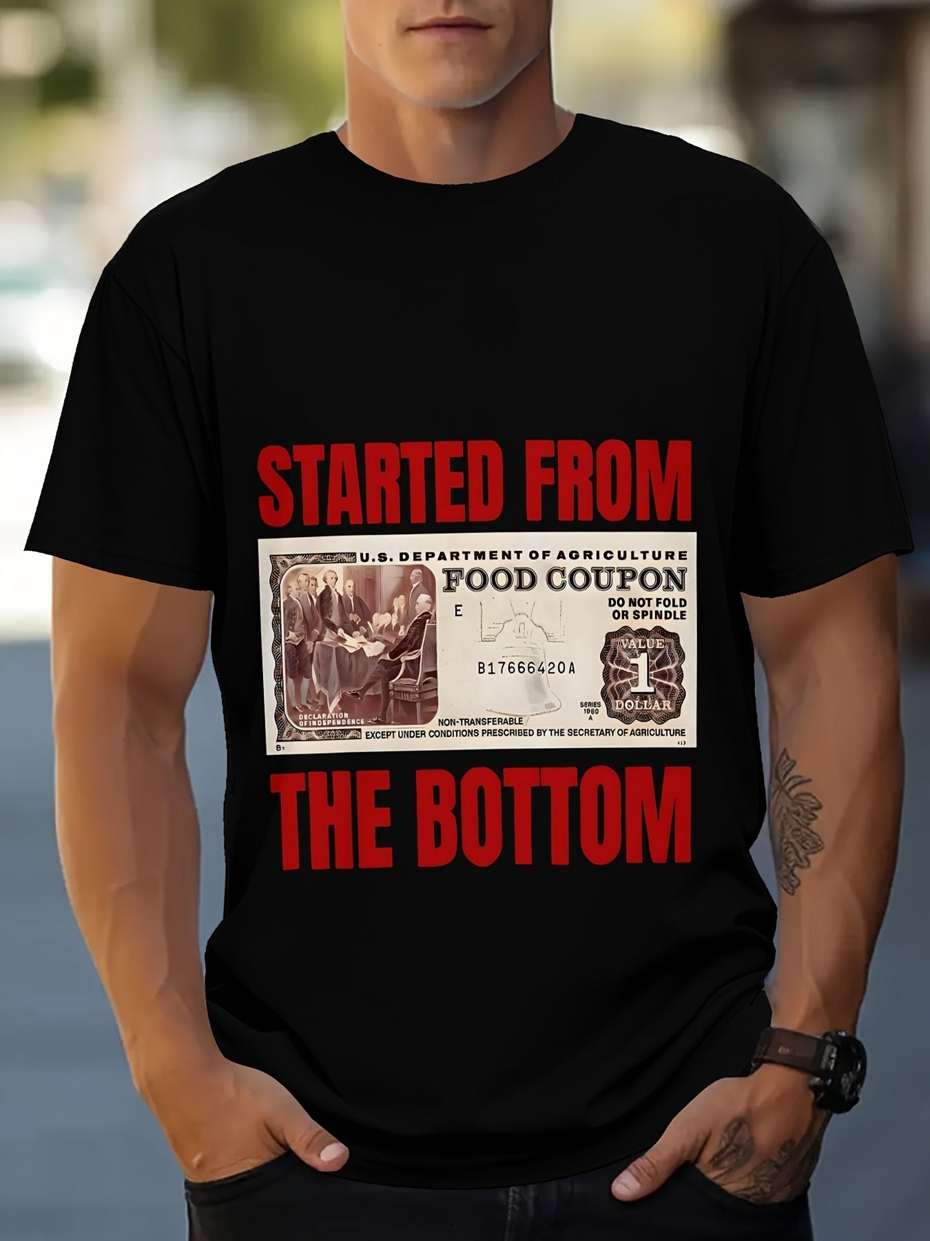 From the bottom custom print T-shirt