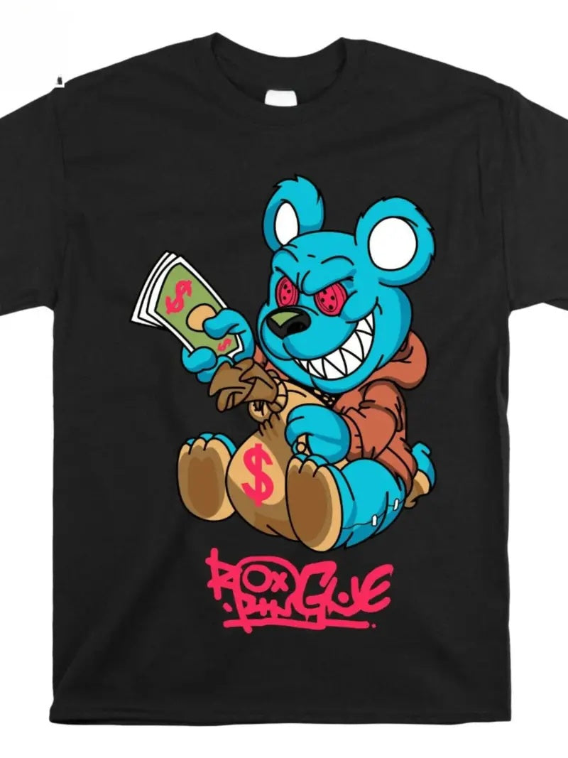 Crazy teddy custom print T-shirt