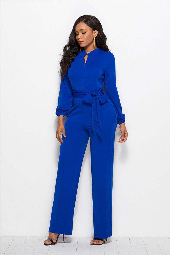 Women’s solid color Jumpsuit