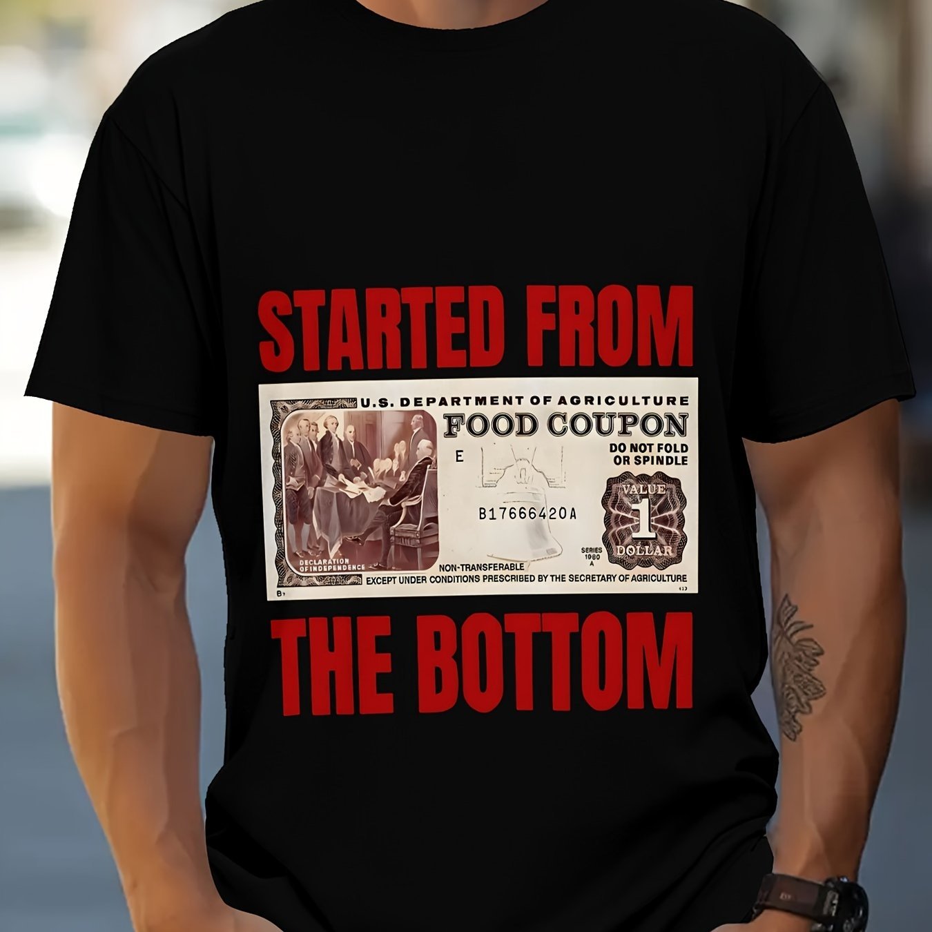 From the bottom custom print T-shirt