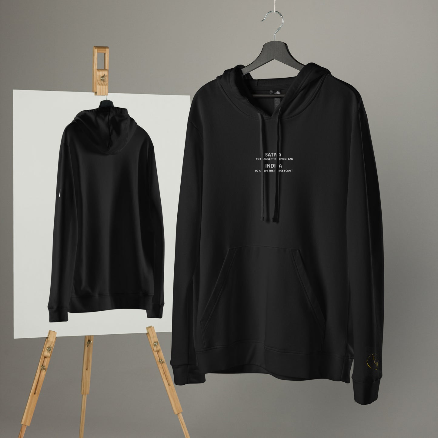 ECD embroidery customized Addidas fleece hoodie