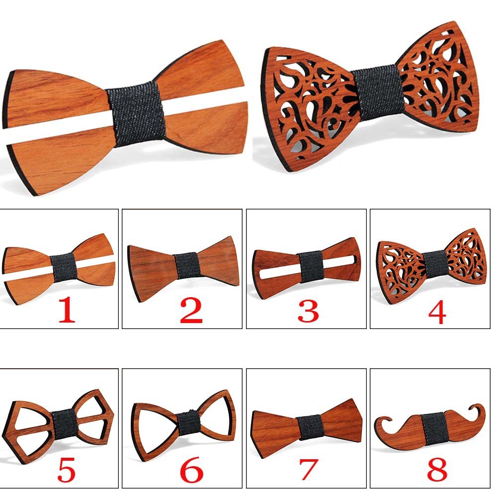 Men's Handmade Bow Tie Wood