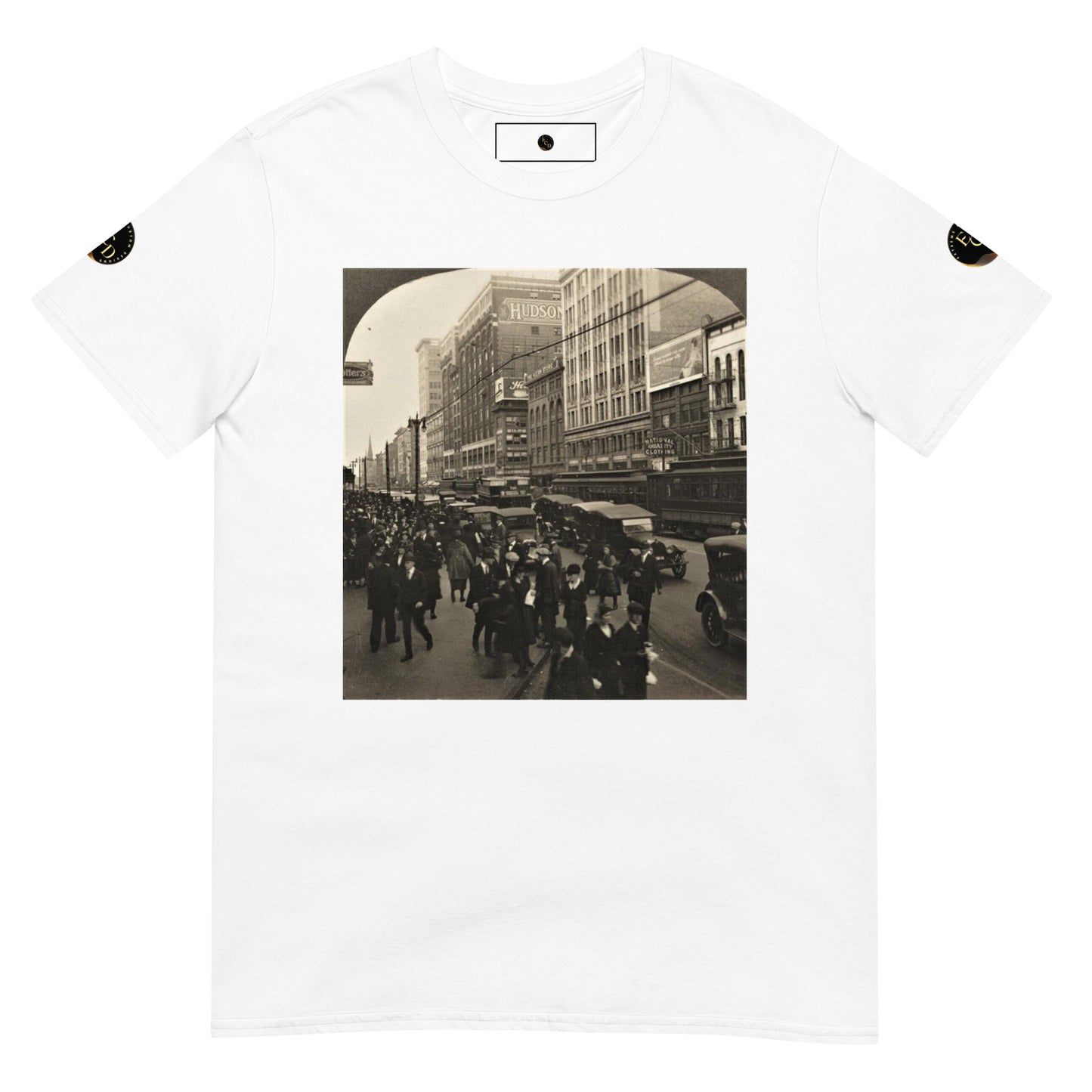 ECD Hustle Collection Detroit history Tee