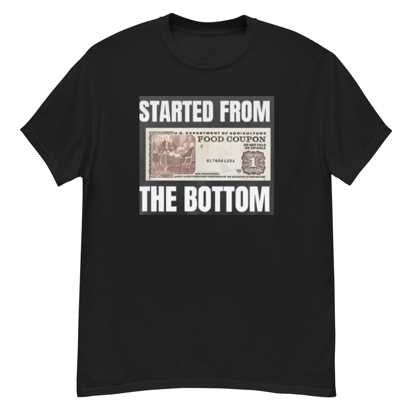 ECD From the bottom custom print classic Tee