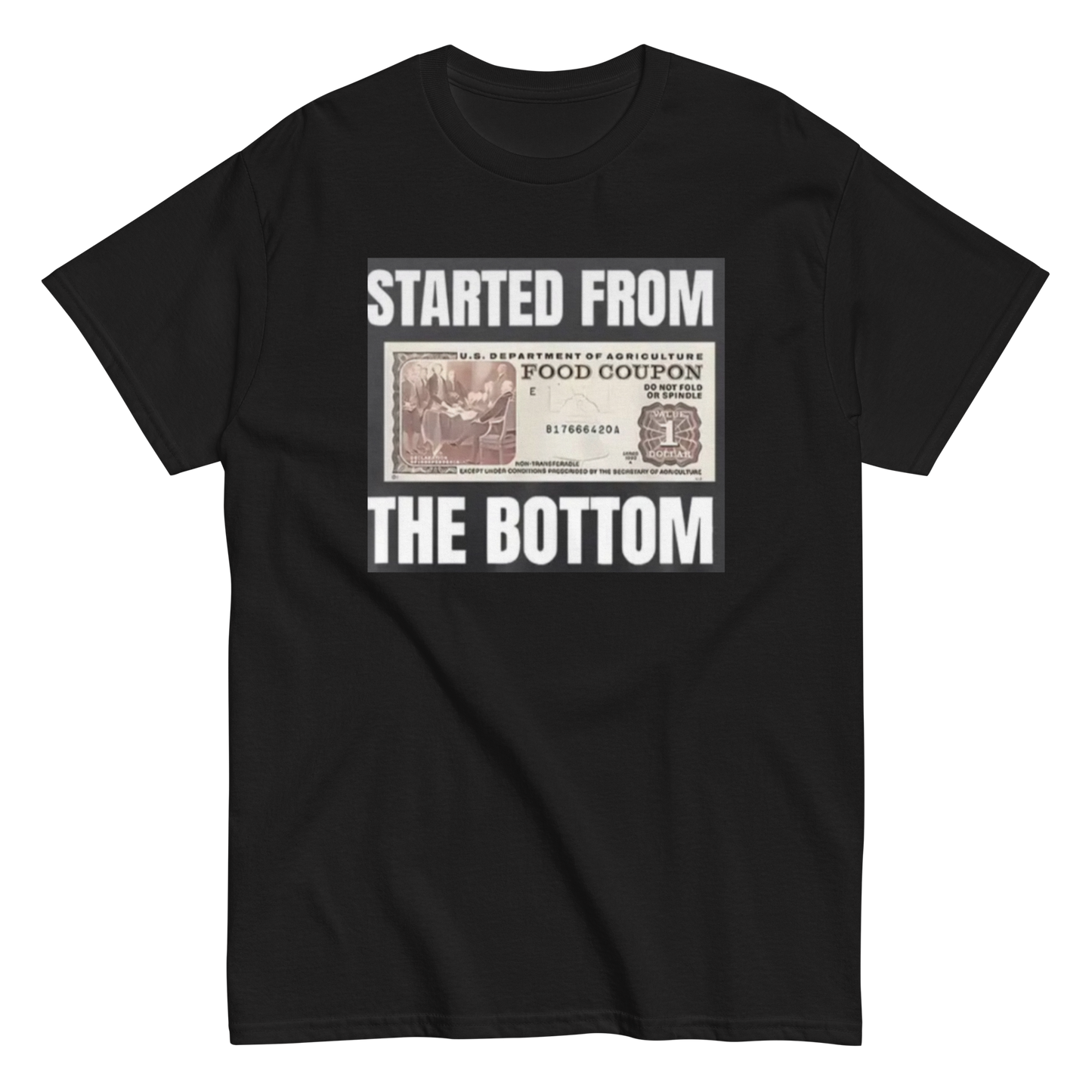 ECD From the bottom custom print classic Tee