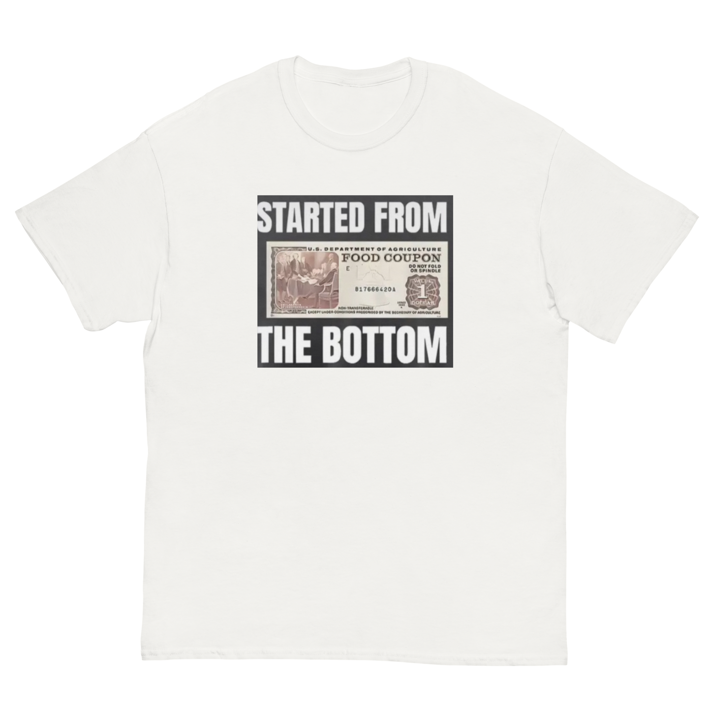 ECD From the bottom custom print classic Tee