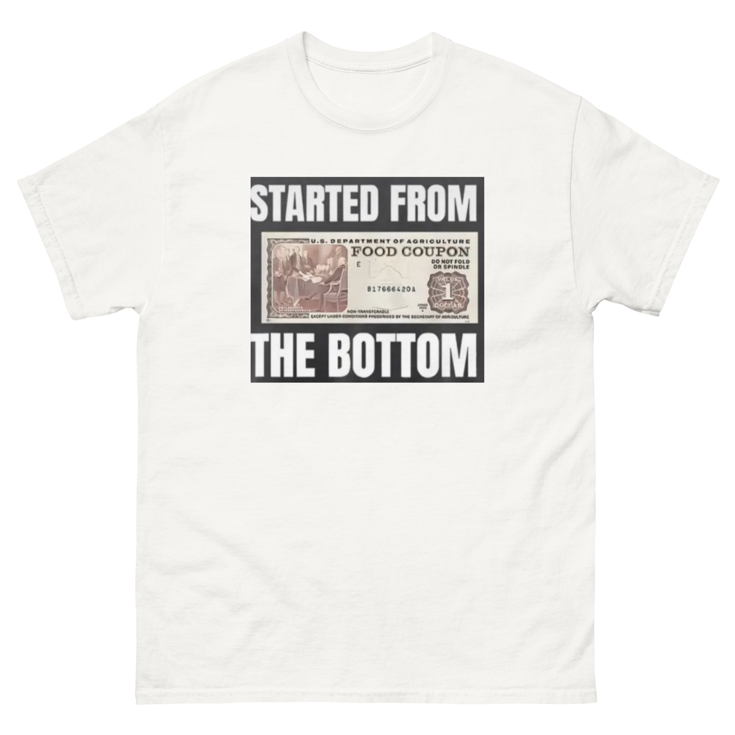 ECD From the bottom custom print classic Tee